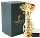 24k Gold Plated Flowers Bouquet and Vase