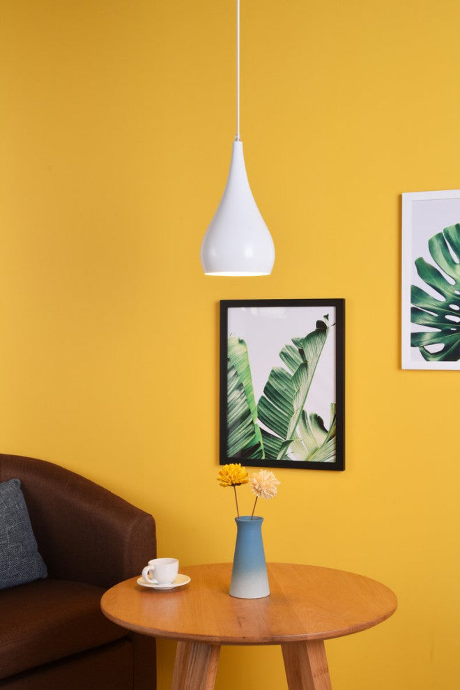 Nicholas 1-Light White Pendant