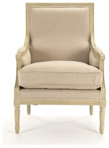 Louis Club Chair, Grey Oak