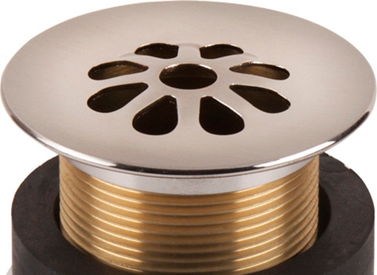 SinkSense 1.5" Grid Sink Drain in Nickel "“ No Overflow