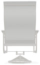 St. Catherine Sling Outdoor Supreme Swivel Rocker, White/Snow