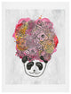 Deny Designs Dash And Ash Panda Flowers Art Print