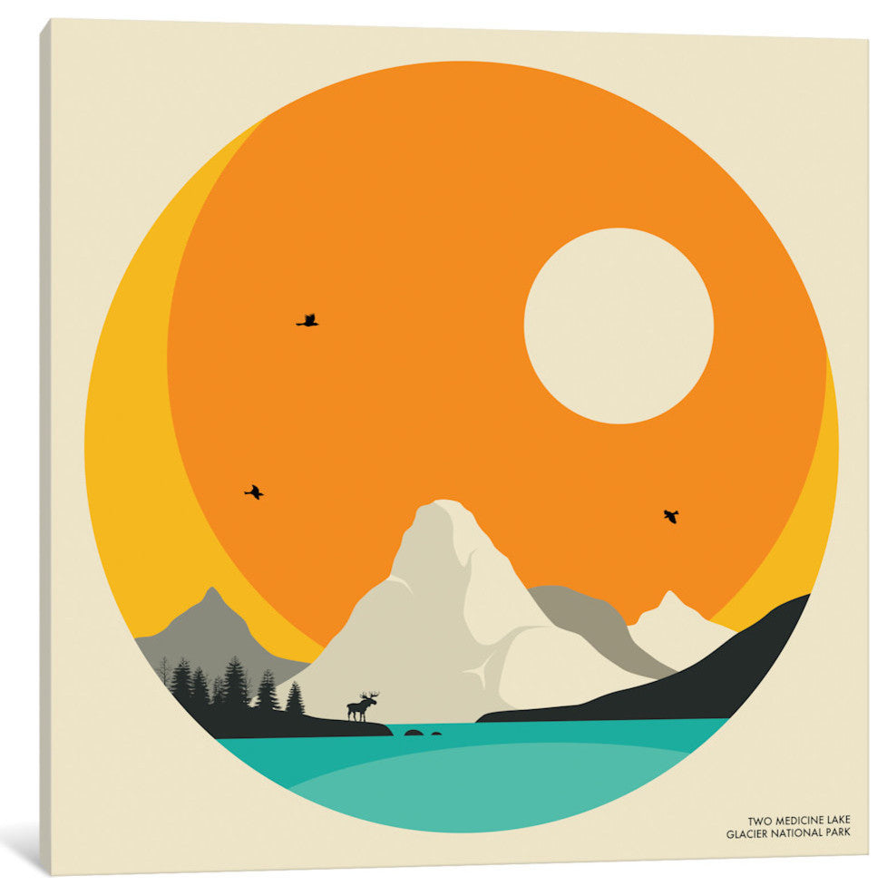 "Glacier National Park" by Jazzberry Blue, 12x12x1.5