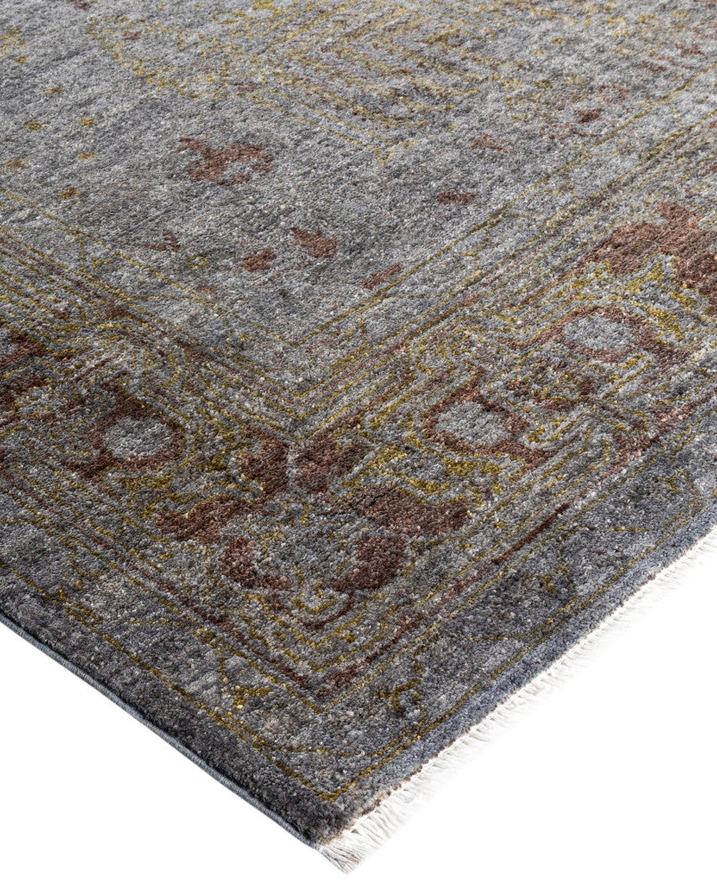 Overdyed One-of-a-Kind Hand-Knotted Area Rug Gray, 4' 10" x 7' 10"