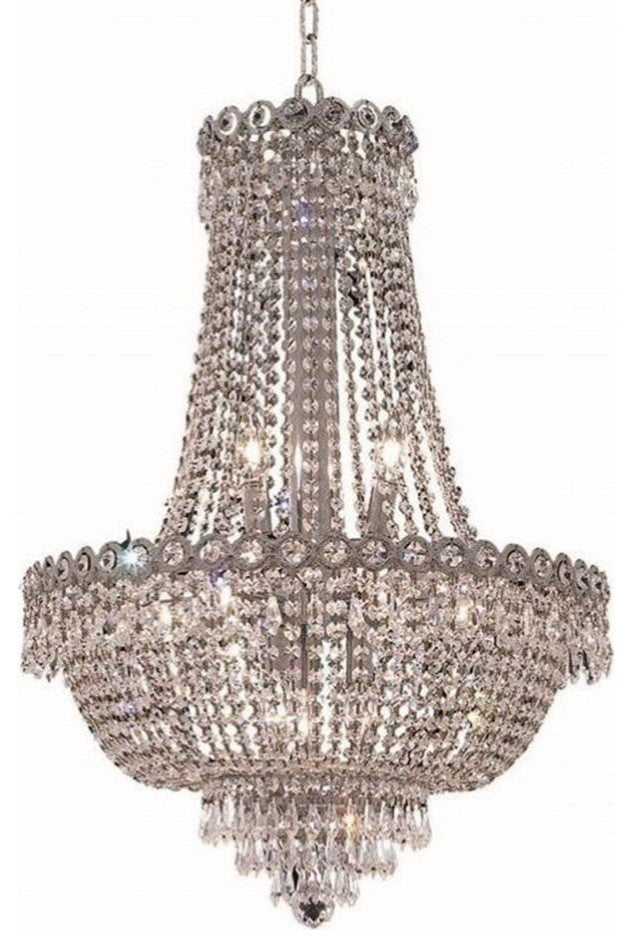 Elegant Lighting Century 20" 12 Light Royal Crystal Chandelier