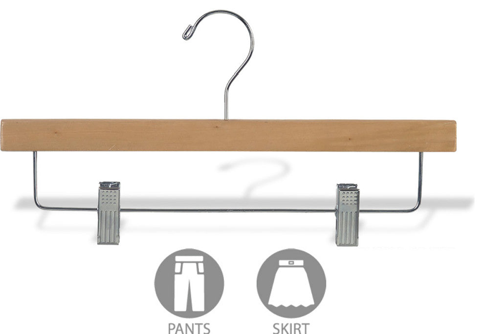 Natural Finish Rubber Coated Bottom Hangers, Box of 25