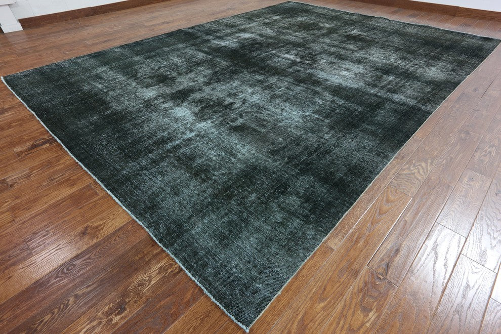 Hand Knotted Overdyed Oriental Area Rug 10'x13, W2054