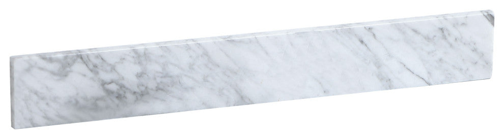 30" Backsplash, Carrara White