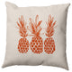 16" x 16" Pineapples Decorative Throw Pillow, Sienna