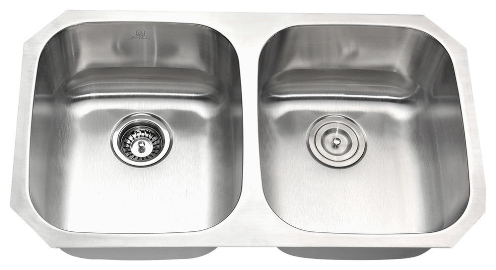 ANZZI Moore Undermount Stainless Steel Kitchen Sink w/Accent Faucet