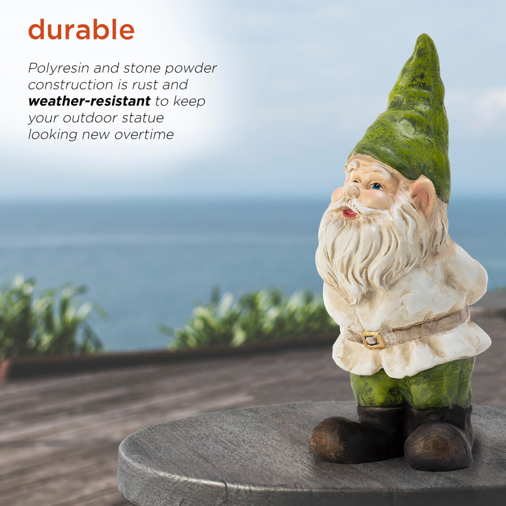 Bashful Gnome Statue