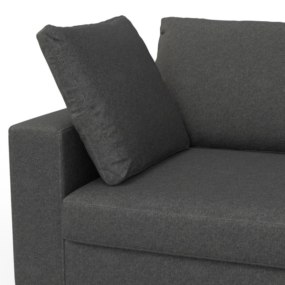 Charlie Right-Facing Sectional in Tightly Woven Performance Fabric