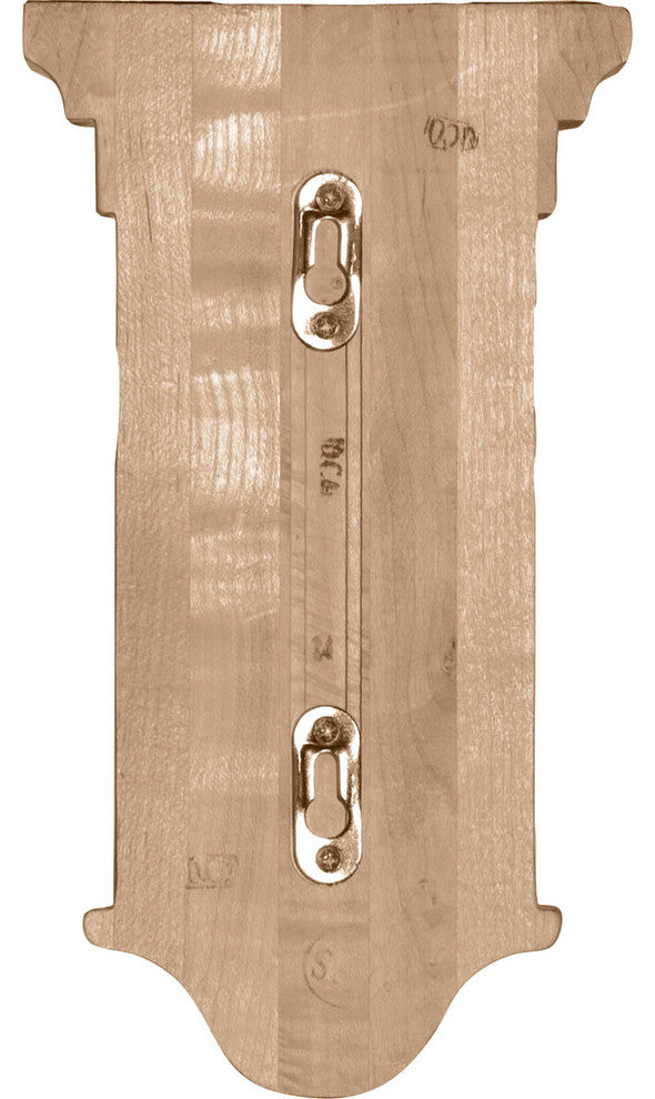 5 1/2"W x 5 1/2"D x 10"H Raised Fluting Corbel, Cherry