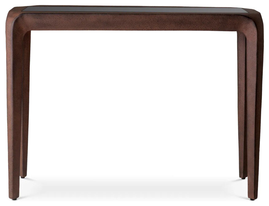 Oxidized Aluminum Console Table, Eichholtz Quentin