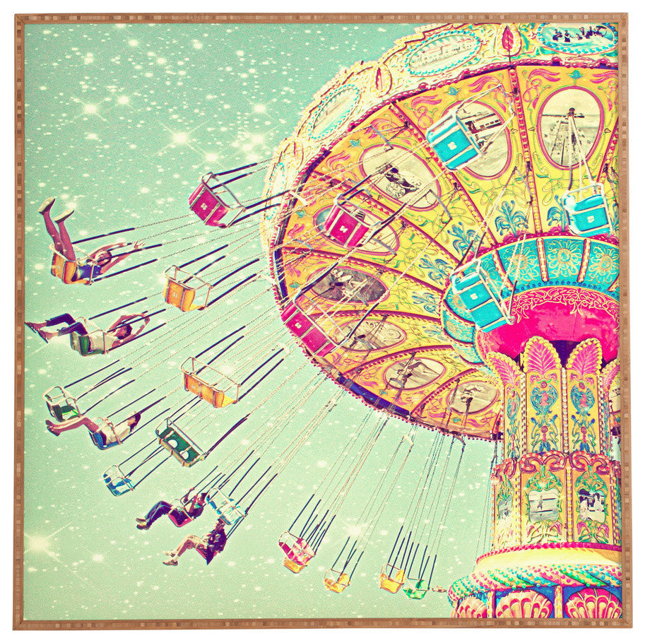 Deny Designs Shannon Clark Swinging Through Stars Framed Wall Art