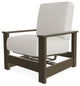 Leeward Deep Seat Outdoor Armchair with Hidden Motion, Grasscloth Buff/Beachwood