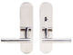 Copenhagen Lever, Tubular Passage, Privacy Bolt, RH, Polished Stainless Steel