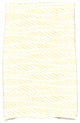 Rolling Waves, Geometric Print Hand Towel, Yellow