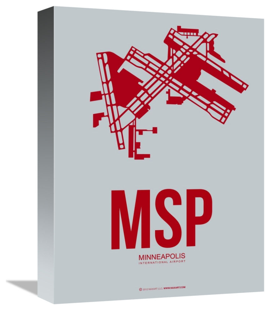 "MSP Minneapolis Poster 3" Fine Art Print