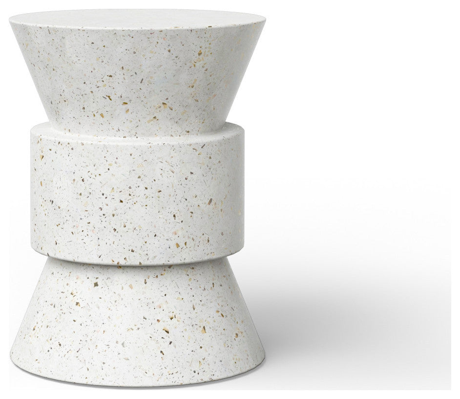 Mixx, Jackson Stool, Ivory Terrazzo