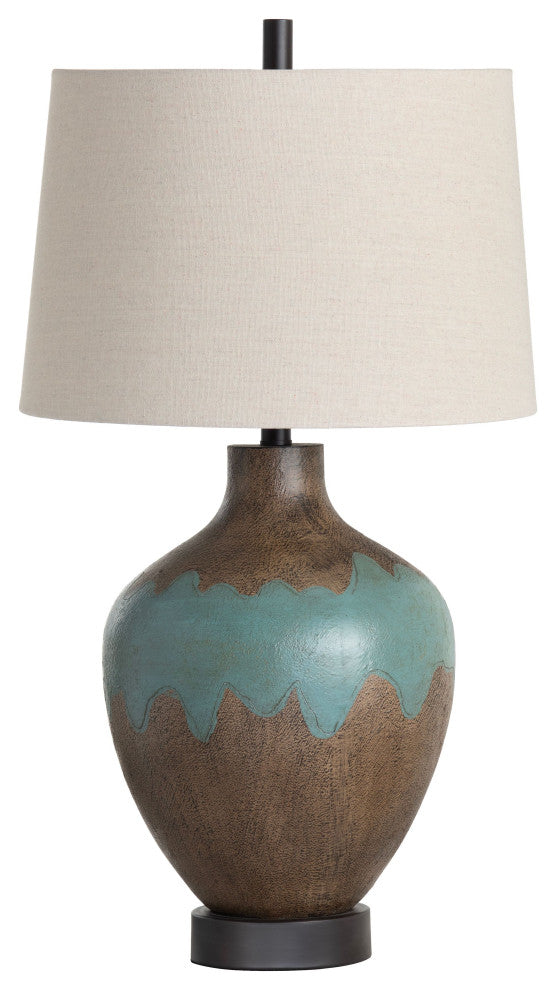Dallas 30" Resin Table Lamp With Linen Shade