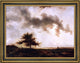 Theodore Rousseau Figures in a Landscape Framed Premium Canvas Print, 21"x28"