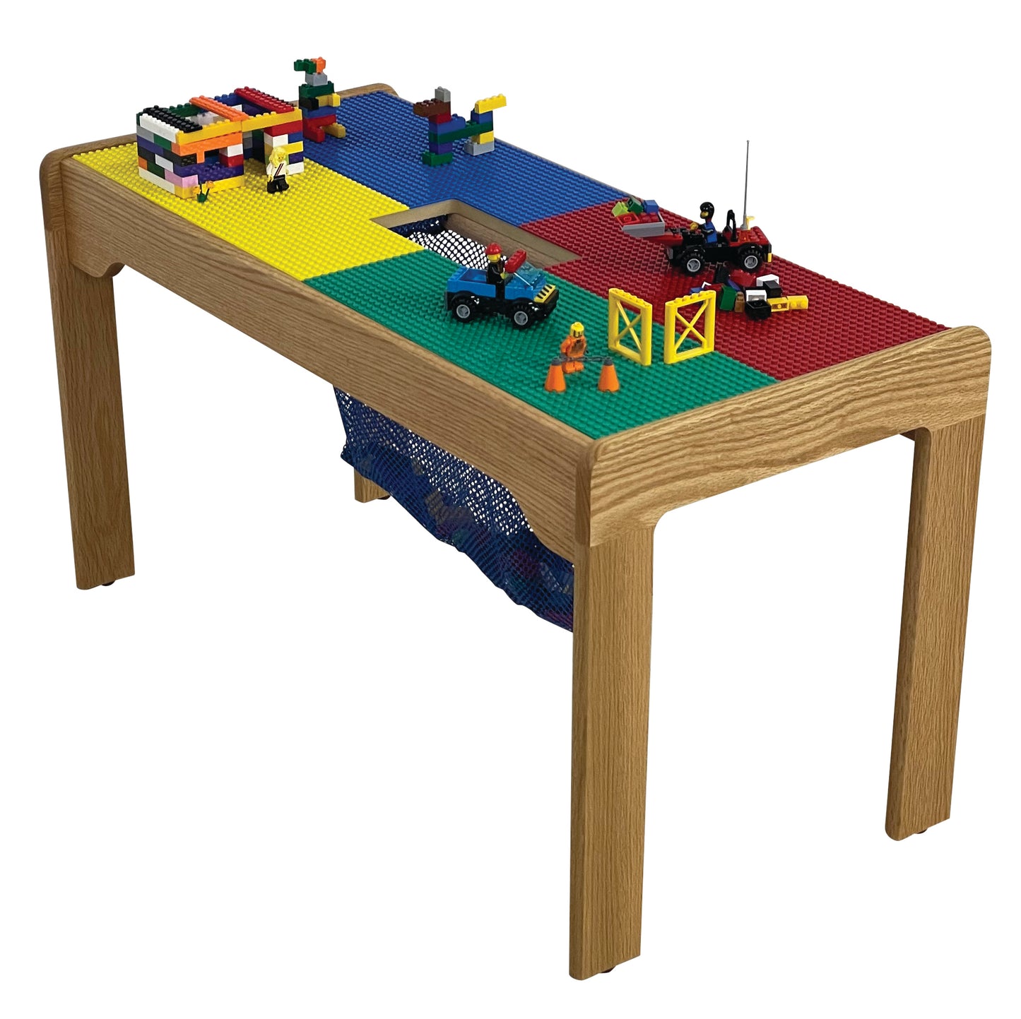 Lego Compatible Play Table With Storage Bag, 32"x16", With Play Table Cover