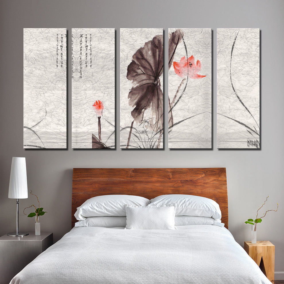 Painted Petals XI Canvas Art, 5-Piece Set