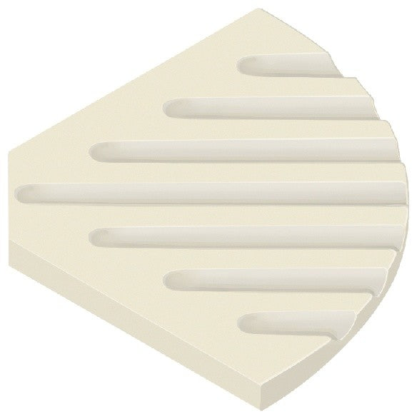 Decor 5-1/2" Corner Soap Dish, Biscuit