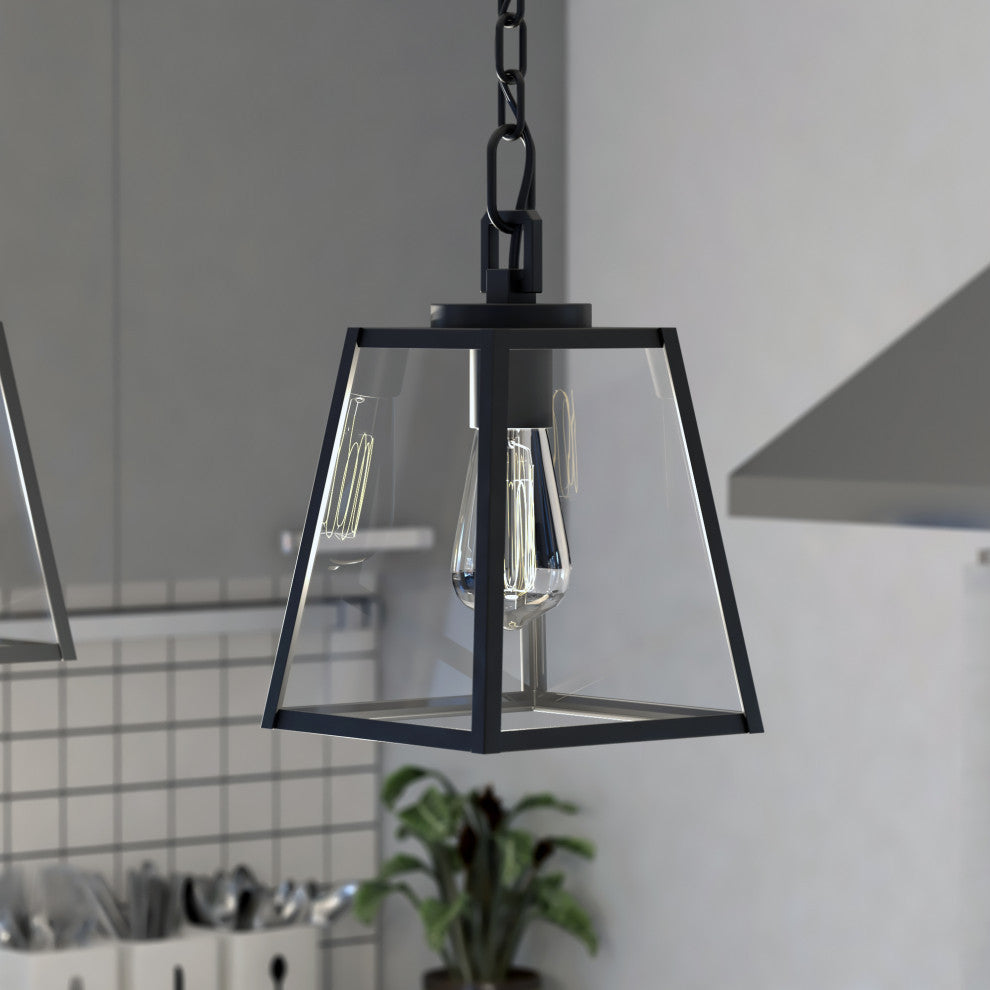 Grant 1 Light Mini Pendant Black