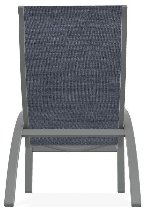 Kendall Sling Stackable Outdoor Lounge Chair, Augustine Denim/Graphite
