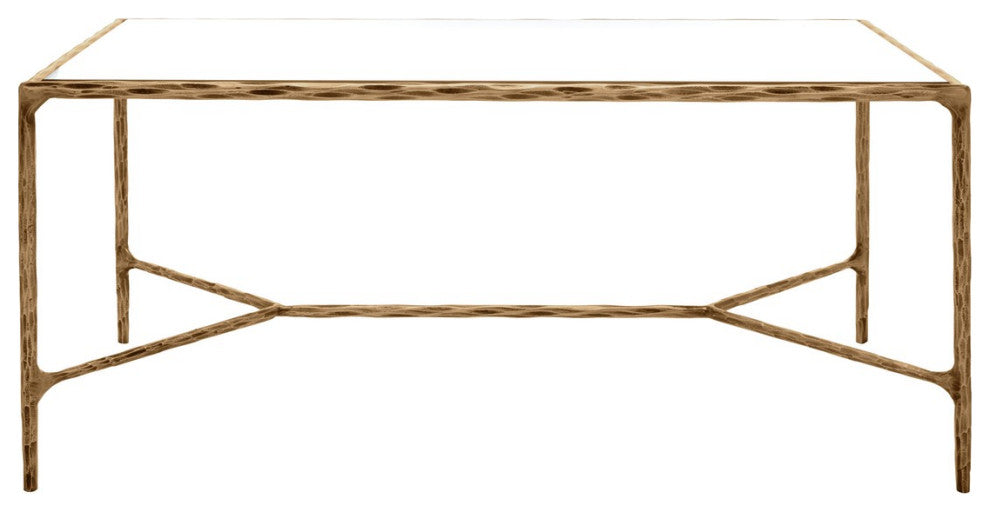 Safavieh Couture Jessa Metal Coffee Table, Brass