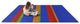 Kid Essentials Rug, Straight and Narrow, Primary, 7'8"x10'9"
