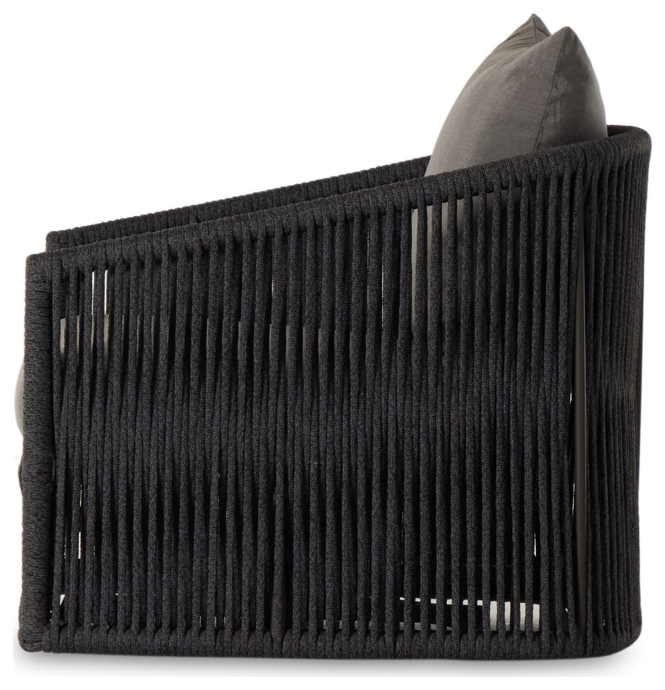 Porto Outdoor Swivel Chair, Charcoal