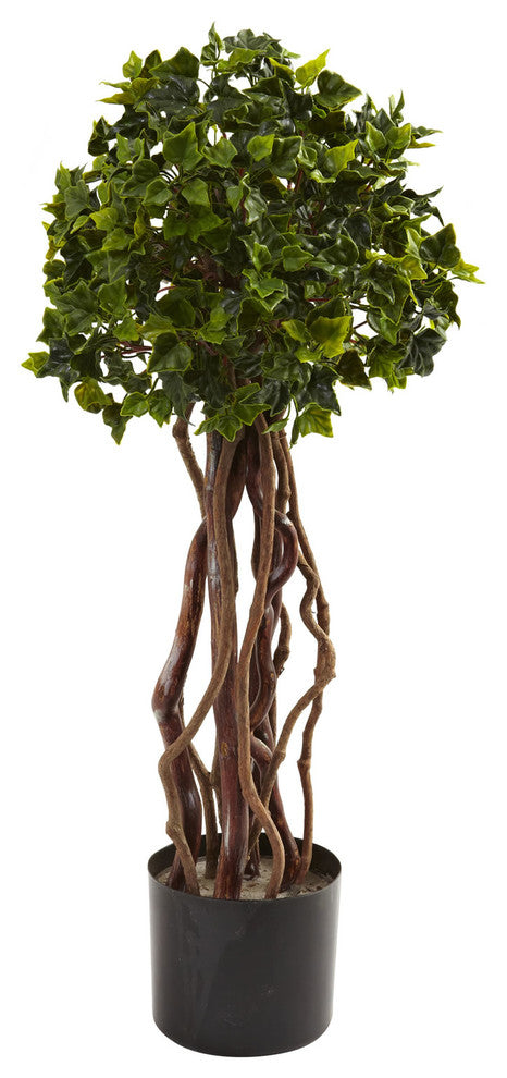2.5' English Ivy Topiary, UV Resistant, Indoor and Outdoor
