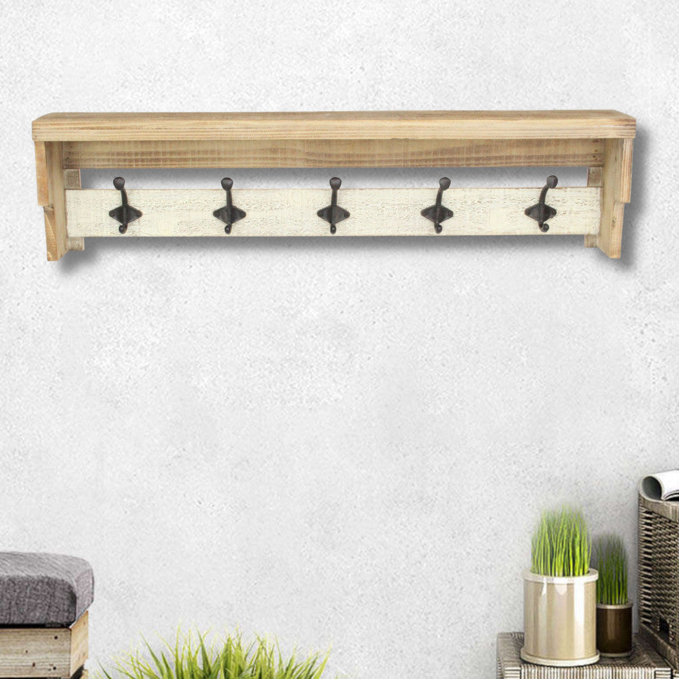 5-Hook Vinny Wall Shelf