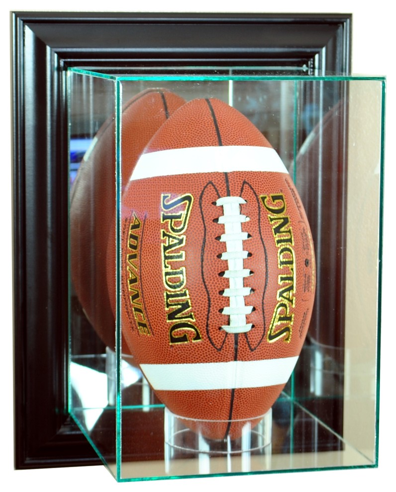 Wall Mounted Upright Football, Black
