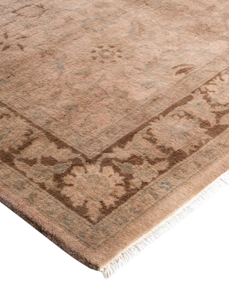 Overdyed One-of-a-Kind Hand-Knotted Area Rug Beige, 4' 2" x 6' 5"