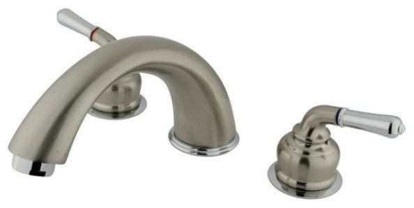 Satin Nickel/Polished Chrome Magellan Two Handle Roman Tub Filler KC367