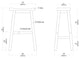 Sonoma Saddle Seat Bar Stool, Storm Gray Wire-Brush, Single