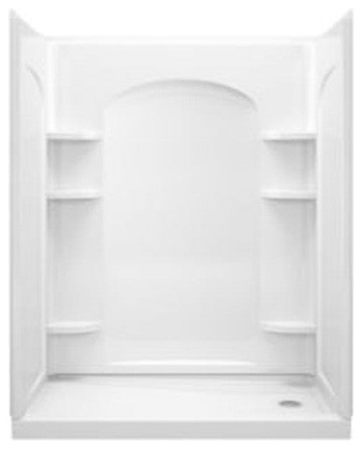 Sterling Alcove 60"x32"x74.75" Vikrell Right Shower Kit, White