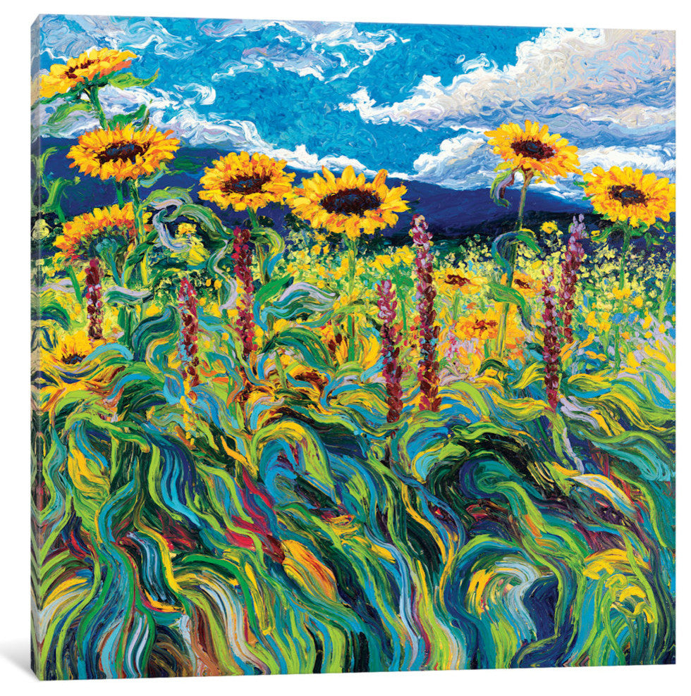 "Foxy Triptych Panel III Gallery" by Iris Scott, 26"x26"x1.5"