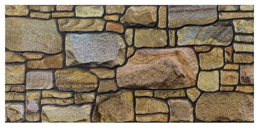Faux Stone 3D Wall Panels, Beige Bronze Lilac, Set of 10, Covers 54 sq ft