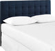 Lily King Upholstered Fabric Headboard - Navy