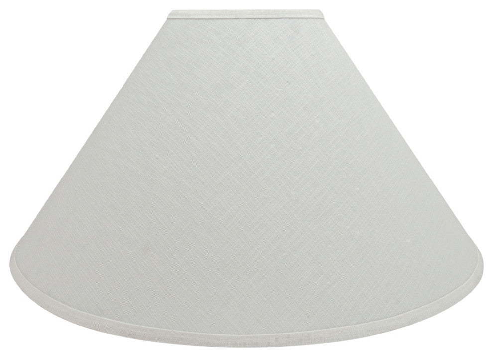 32591 Hardback Empire Shaped Spider Lamp Shade, Off White, 23" wide, 7"x23"x14"
