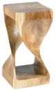 Saltz Twisted Teak End Table