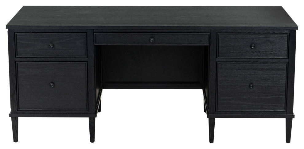 Safavieh Couture Ariella 5 Drawer Wood Desk, Black