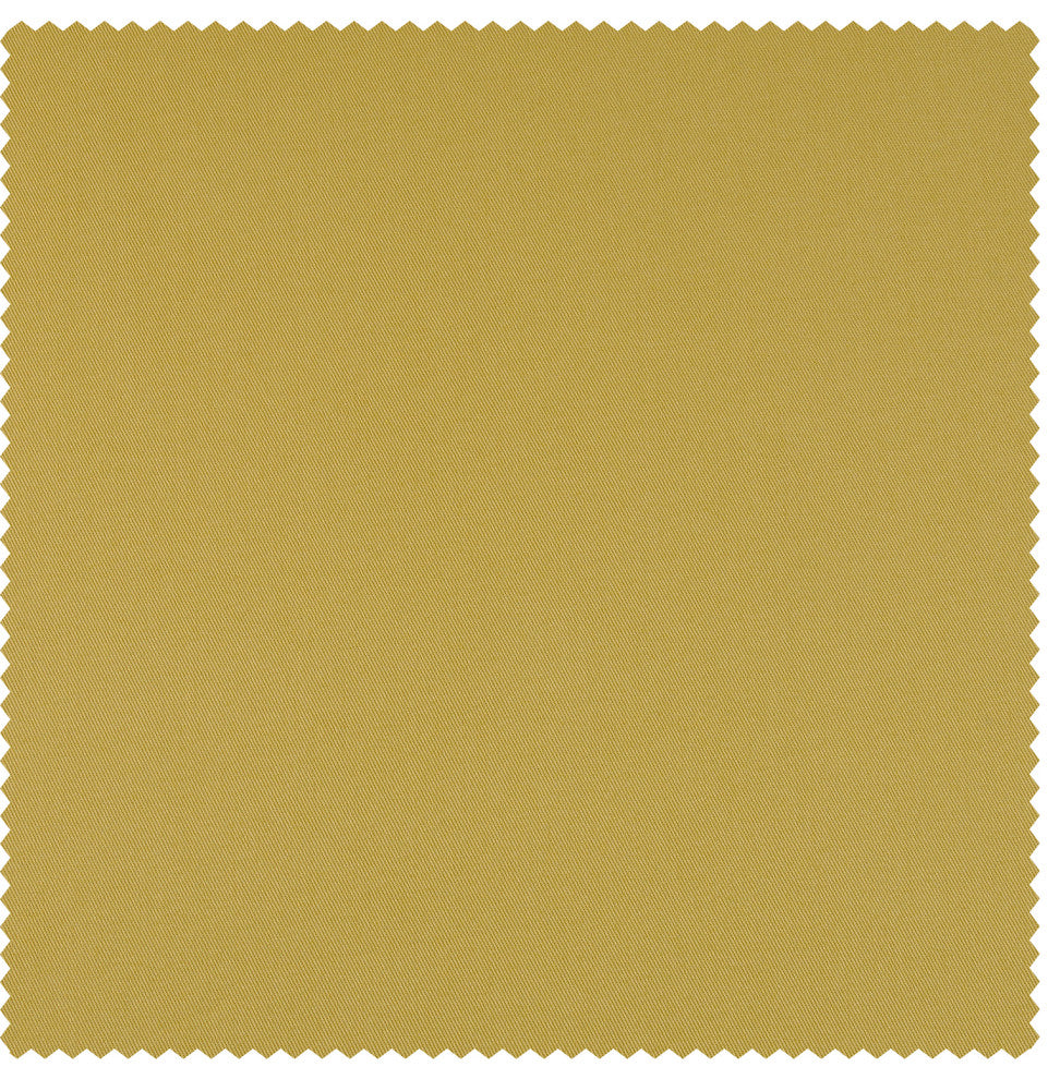 Solid Cotton Blackout Curtain Single Panel, Light Ochre, 50w X 108l