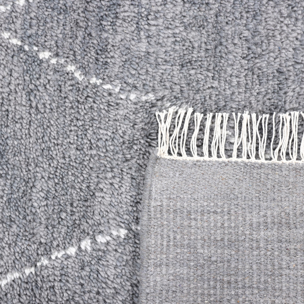 Shaggy Moroccan, Handmade Area Rug 3' 0" x 5' 0", 5 X 8