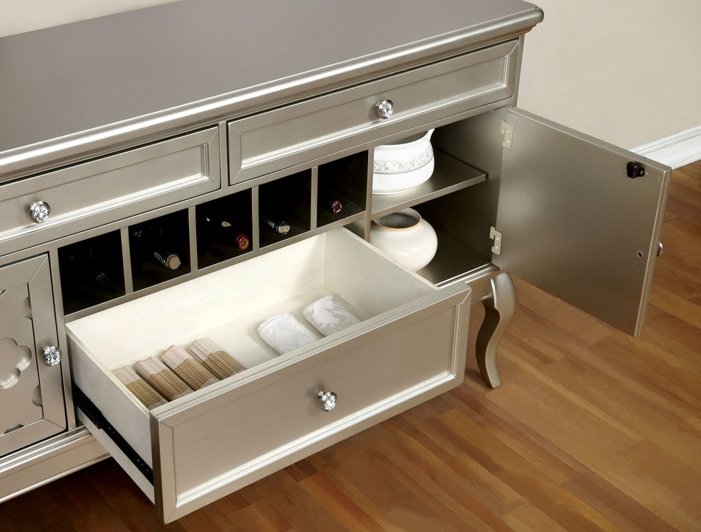 Natting Contemporary Dining Server, Silver
